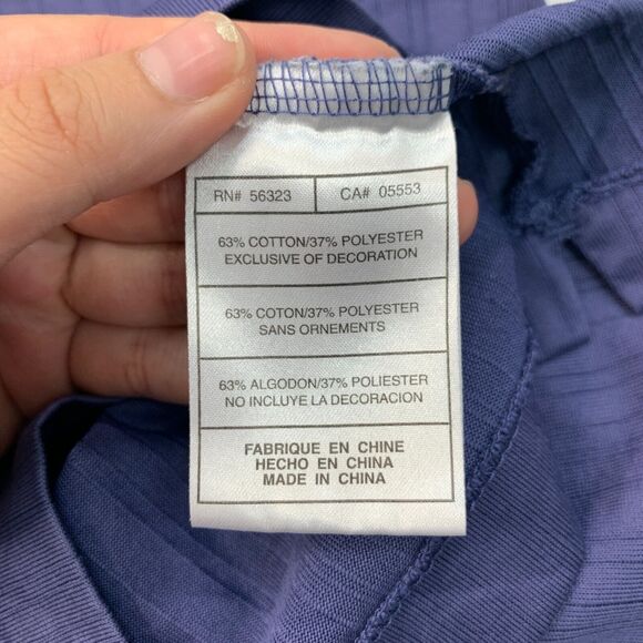 Nike Tiger Woods Polo Shirt Men XL Extra Large Purple Stripe Golf FitDry Victory - Picture 7 of 11